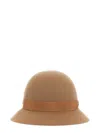 Helen Kaminski Cloque 'etta' Merino Wool Hat With Ribbon Band