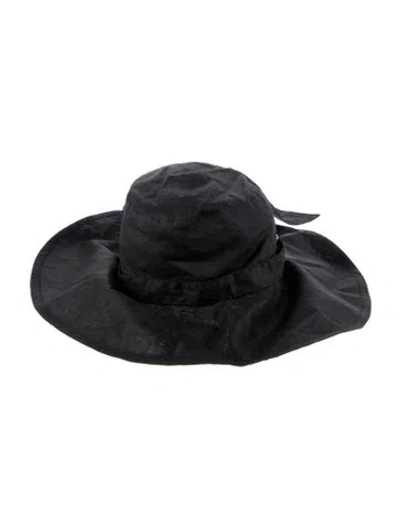 Pre-owned Helen Kaminski Cotton Sunhat In Black