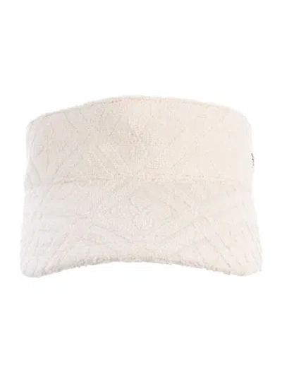 Pre-owned Helen Kaminski Cotton Visor Hat In Neutrals