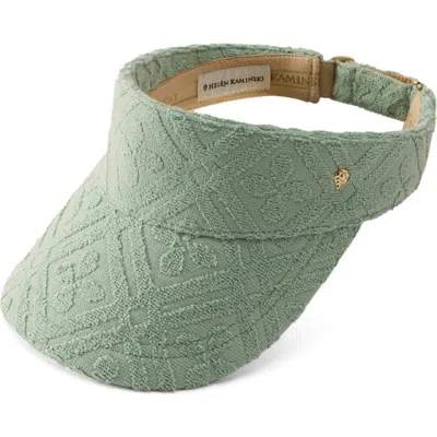 Helen Kaminski Dhara Terry Visor In Seaglass