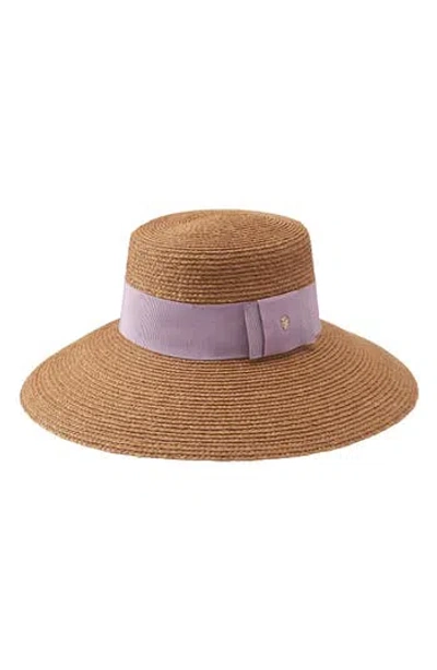 Helen Kaminski Easton Raffia Sun Hat In Brown