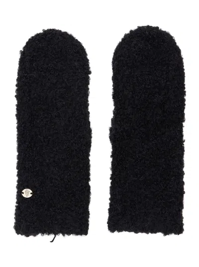 Helen Kaminski Elissy Wool-alpaca Blend Unisex Gloves In Black