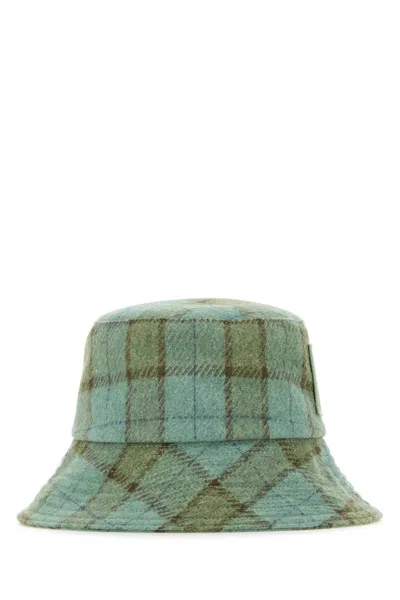 Helen Kaminski Embroidered Wool Blend Clarion Bucket Hat In Green