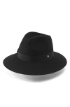 Helen Kaminski Ultra-fine Wool Fedora In Black/black