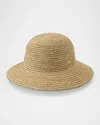 Helen Kaminski Evadine Striped Raffia Crochet Hat