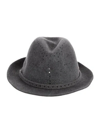 Pre-owned Helen Kaminski Fedora In Gray