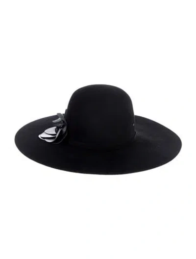 Pre-owned Helen Kaminski Fedora Hat In Black