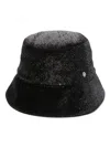 Helen Kaminski Florenze Metallic Bucket Hat In Black