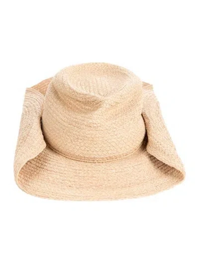 Pre-owned Helen Kaminski Gambler Hat In Neutral