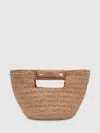 Helen Kaminski Natural Raffia Remi Top Handle Bag In Brown