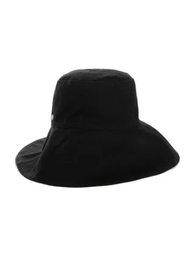 Pre-owned Helen Kaminski Solid Sun Hat In Black