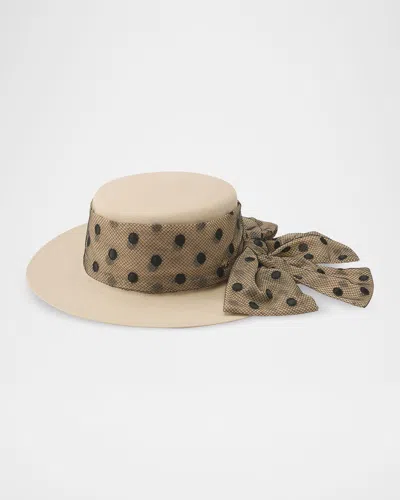 Helen Kaminski Honor Conscious Wool Boater Hat In Neutral