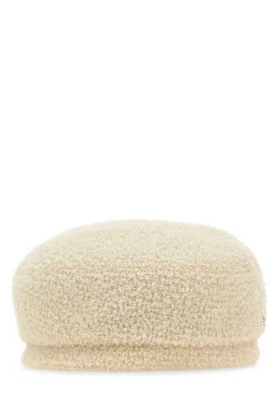 HELEN KAMINSKI IVORY TEDDY FABRIC HAILIE HAT