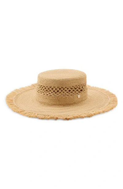 Helen Kaminski Ivy Raffia Boater In Brown