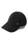 Helen Kaminski Haisley Velvet Corduroy Baseball Cap In Black