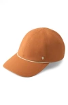 Helen Kaminski Layla Cotton Piqué Baseball Cap In Orange