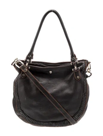 Pre-owned Helen Kaminski Leather Shoulder Bag In Black