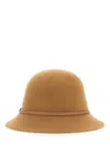 Helen Kaminski Leather-trimmed Wool Bucket Hat With Soft Crown