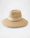 Helen Kaminski Leoni Raffia Straw Sun Hat In Natural Creme