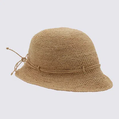 HELEN KAMINSKI LIGHT NATURAL RAFFIA HAT
