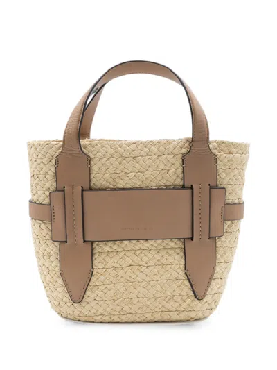 Helen Kaminski Lipari S Woven Leather-trim Tote Bag In Multi