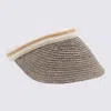 Helen Kaminski Open Top Woven Hat With Contrast Trim In Brown