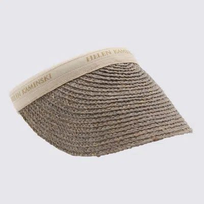 Helen Kaminski Melange Raffia Hat In Brown