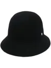 Helen Kaminski Lamassu Paneled Cotton With Raffia Trim Bucket Hat In Black