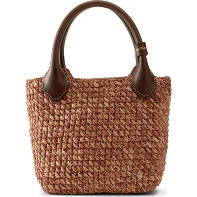Helen Kaminski Mini Ampara Woven Tote Bag In Brown