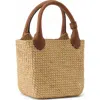Helen Kaminski Mini Ampara Woven Tote Bag In Natural/cotto