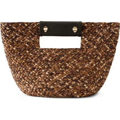 Helen Kaminski Mini Remi Braided Raffia Tote In Brown