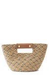 Helen Kaminski Mini Remi Braided Raffia Tote In Natural/seaside