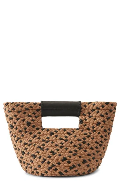 Helen Kaminski Mini Remi Braided Raffia Tote In Brown