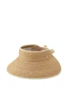 Helen Kaminski Mita Straw Sun Visor In Brown