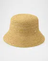 Helen Kaminski Nala Raffia Crochet Bucket Hat In Neutral