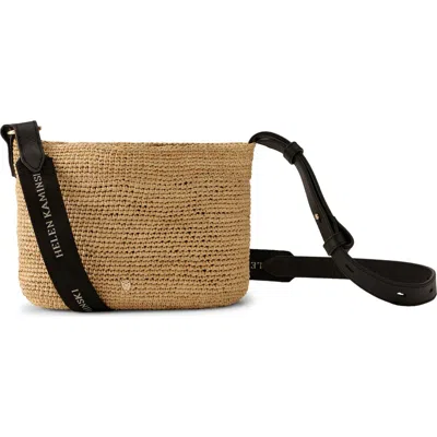 Helen Kaminski Nalin Crochet Raffia Crossbody Bag In Brown