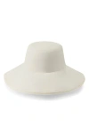 Helen Kaminski Natia Wide Brim Bucket In White