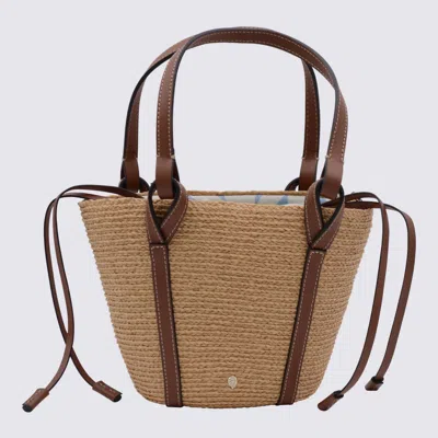 Helen Kaminski Natural Raffia Satchel In Multi