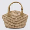 Helen Kaminski Natural Raffia Top Handle Bag In Neutral