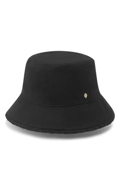 Helen Kaminski Nazar Upf 50+ Cotton & Raffia Bucket Hat In Black