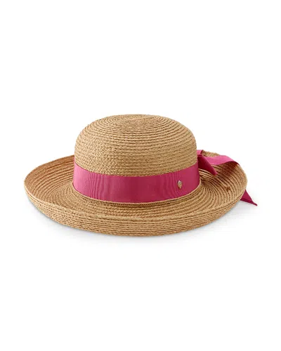 Helen Kaminski Newport Raffia Braid Hat In Neutral