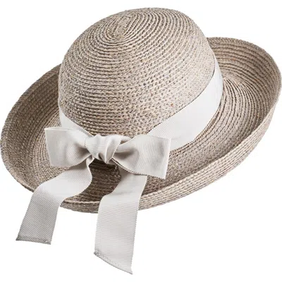 Helen Kaminski Newport Raffia Straw Hat In Neutral