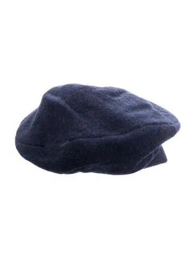 Pre-owned Helen Kaminski Newsboy Hat In Blue
