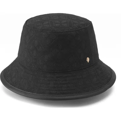 Helen Kaminski Nova Jacquard Bucket Hat In Jacquard Black/ Black
