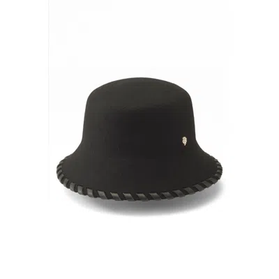 Helen Kaminski Oden Merino Wool Bucket Hat In Black