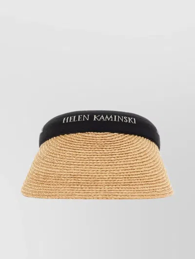Helen Kaminski Open Top Curved Brim Hat In Beige