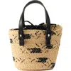 Helen Kaminski Palmas Basket Tote In Natural/black