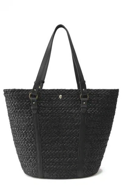 Helen Kaminski Pinimil Bridle Tote Bag In Charcoal/black