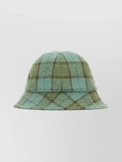 HELEN KAMINSKI PLAID WOOL BLEND BUCKET HAT DESIGN