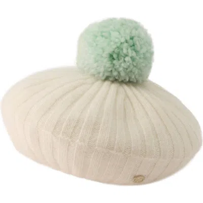 Helen Kaminski Porscha Wool & Cashmere Beret In White